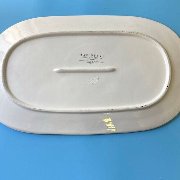 Rae Dunn Christmas platter Magic Merry Mischief 3 elf elves plate tray +2 plates - Picture 5 of 9